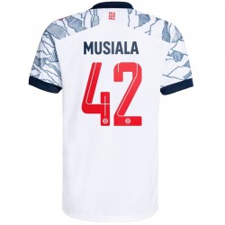 Camisola Bayern de Munique Jamal Musiala 42 Equipamento Terceiro 2021-2022 Manga Curta